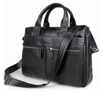 Мужская кожаная черная сумка Buffalo Bags 7122A-1 Мужская кожаная черная сумка Buffalo Bags 7122A-1