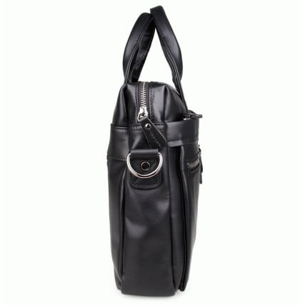 Мужская кожаная черная сумка Buffalo Bags 7122A-1 – Фото 4