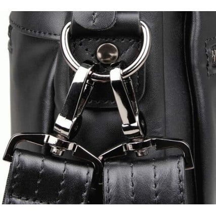 Мужская кожаная черная сумка Buffalo Bags 7122A-1 – Фото 9