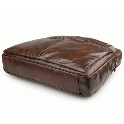 Мужская коричневая кожаная сумка Buffalo Bags 7122C-1 – Фото 6