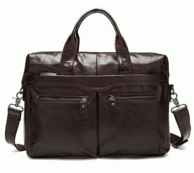 Мужская коричневая кожаная сумка Buffalo Bags 7122C-2
