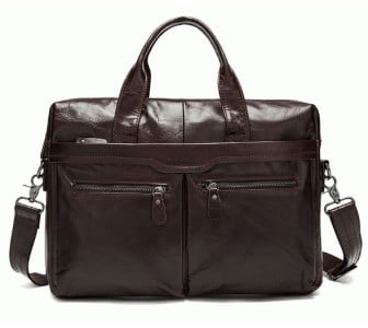 Мужская коричневая кожаная сумка Buffalo Bags 7122C-2