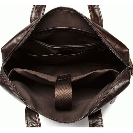 Мужская коричневая кожаная сумка Buffalo Bags 7122C-2 – Фото 2