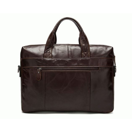 Мужская коричневая кожаная сумка Buffalo Bags 7122C-2 – Фото 3