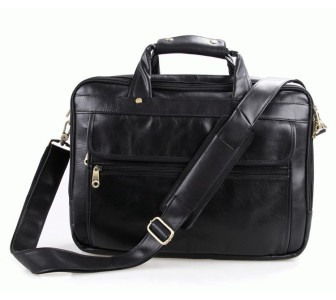 Мужская кожаная сумка Laptop Black Buffalo Bags 7146A Мужская кожаная сумка Laptop Black Buffalo Bags 7146A