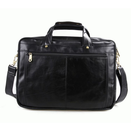 Мужская кожаная сумка Laptop Black Buffalo Bags 7146A – Фото 3