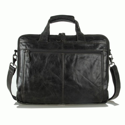 Мужская кожаная сумка Buffalo Bags серая 7146J – Фото 3