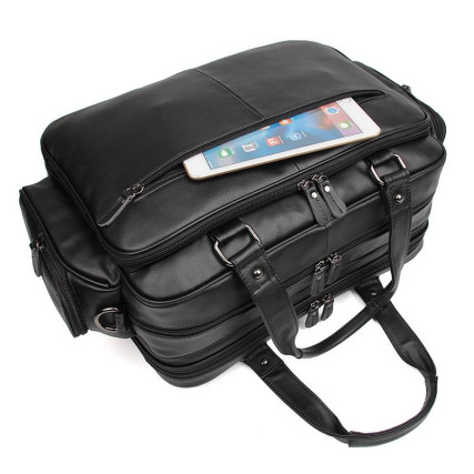 Универсальный мужской портфель Buffalo Bags черный 7150A – Фото 4