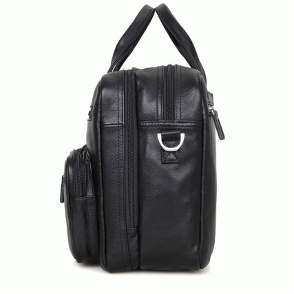 Кожаный портфель мужской 7231A Buffalo Bags черный – Фото 4