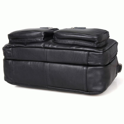 Кожаный портфель мужской 7231A Buffalo Bags черный – Фото 5