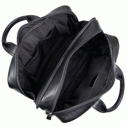 Кожаный портфель мужской 7231A Buffalo Bags черный – Фото 8