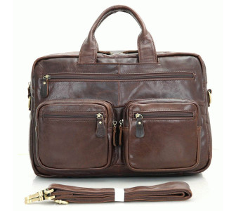 Кожаный портфель мужской 7231Q Buffalo Bags коричневый