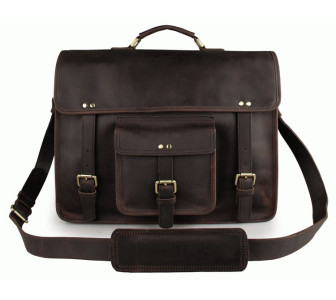Мужской кожаный портфель Vintage Buffalo Bags коричневый 7234R-1