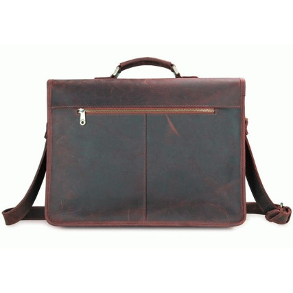Кожаный портфель мужской 7234R Buffalo Bags коричневый – Фото 3