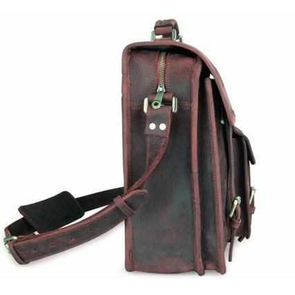 Кожаный портфель мужской 7234R Buffalo Bags коричневый – Фото 4
