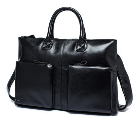 Кожаный портфель мужской 7241A Buffalo Bags черный