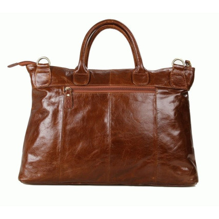 Кожаный портфель мужской 7241B Buffalo Bags коричневый – Фото 3
