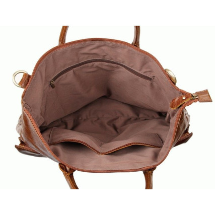Кожаный портфель мужской 7241B Buffalo Bags коричневый – Фото 6