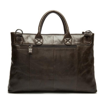 Кожаный портфель мужской 7241C Buffalo Bags коричневый – Фото 3