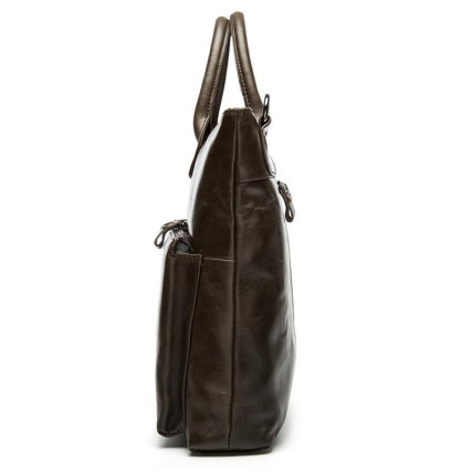Кожаный портфель мужской 7241C Buffalo Bags коричневый – Фото 4
