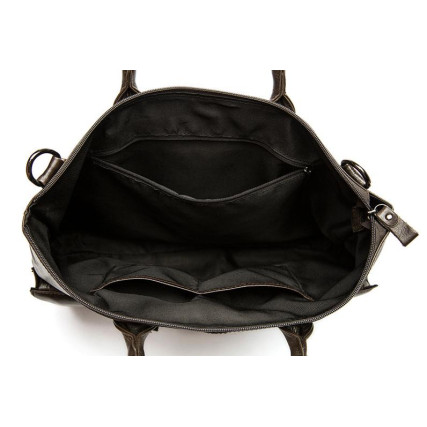 Кожаный портфель мужской 7241C Buffalo Bags коричневый – Фото 5