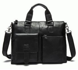Кожаный портфель мужской 7264A Buffalo Bags черный