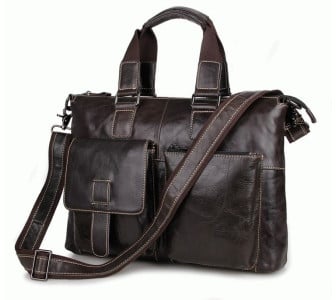 Кожаный портфель мужской 7264J Buffalo Bags коричневый