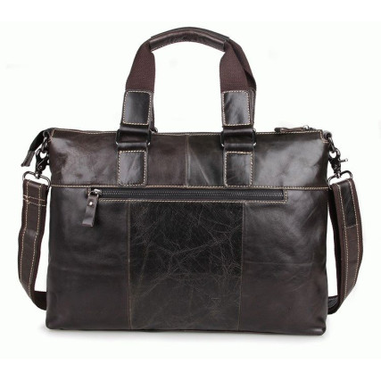 Кожаный портфель мужской 7264J Buffalo Bags коричневый – Фото 2