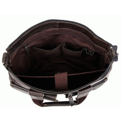 Кожаный портфель мужской 7264J Buffalo Bags коричневый – Фото 4