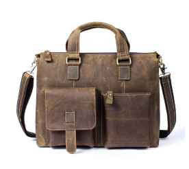 Кожаный портфель мужской 7264LR Buffalo Bags коричневый