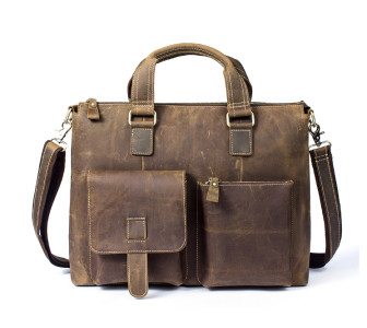 Кожаный портфель мужской 7264LR Buffalo Bags коричневый