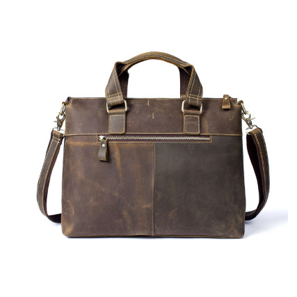 Кожаный портфель мужской 7264LR Buffalo Bags коричневый – Фото 2