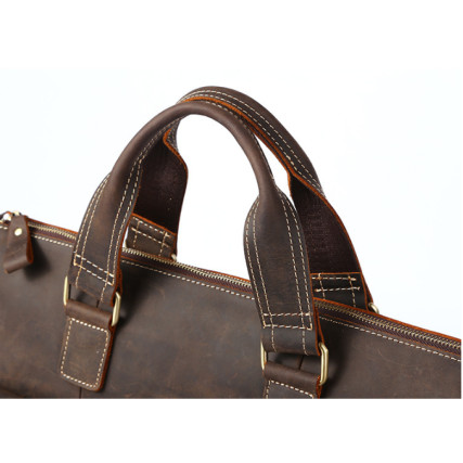 Кожаный портфель мужской 7264LR Buffalo Bags коричневый – Фото 4