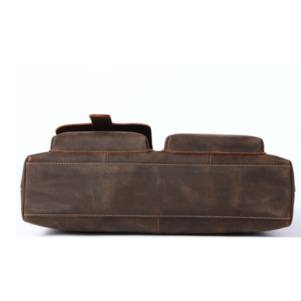 Кожаный портфель мужской 7264LR Buffalo Bags коричневый – Фото 7