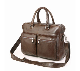 Кожаный портфель мужской 7270C-1 Buffalo Bags коричневый