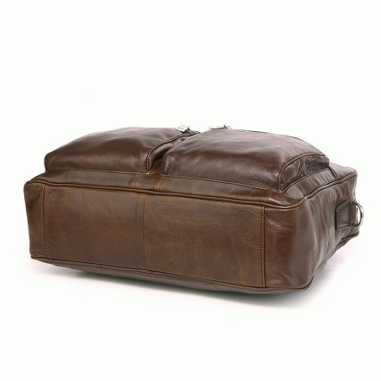Кожаный портфель мужской 7270C-1 Buffalo Bags коричневый – Фото 3