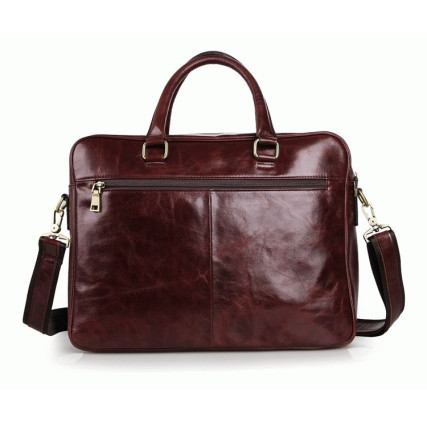 Кожаный портфель мужской 7270C Buffalo Bags коричневый – Фото 7