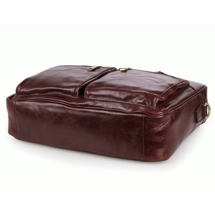 Кожаный портфель мужской 7270C Buffalo Bags коричневый – Фото 8