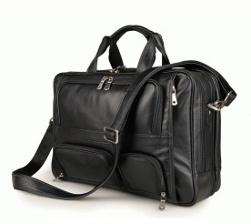 Мужская кожаная сумка 7289A Buffalo Bags черная