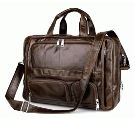 Мужская кожаная сумка 7289С Buffalo Bags коричневая