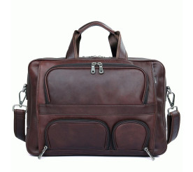 Мужская кожаная сумка 7289X Buffalo Bags коричневая