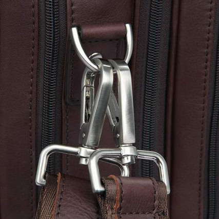 Мужская кожаная сумка 7289X Buffalo Bags коричневая – Фото 10