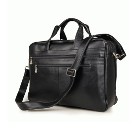 Мужская кожаная сумка Buffalo Bags черная 7319A