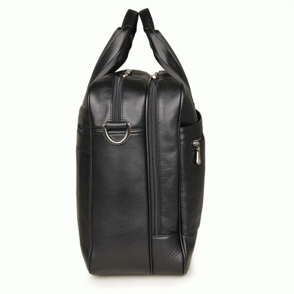 Мужская кожаная сумка Buffalo Bags черная 7319A – Фото 2