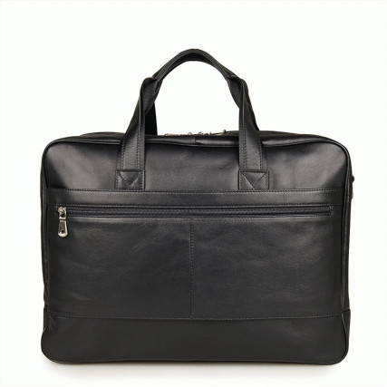 Мужская кожаная сумка Buffalo Bags черная 7319A – Фото 3
