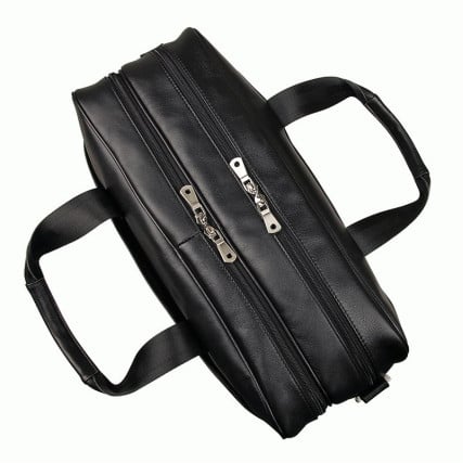 Мужская кожаная сумка Buffalo Bags черная 7319A – Фото 4