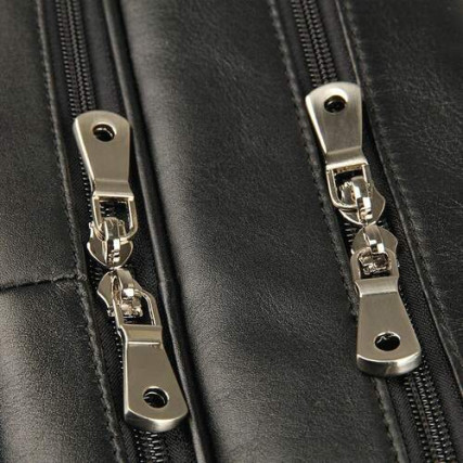 Мужская кожаная сумка Buffalo Bags черная 7319A – Фото 7