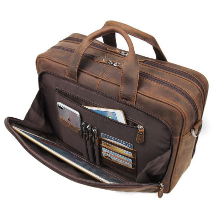 Сумка для ноутбука 17&quot; Buffalo Bags коричневая 7320R – Фото 2