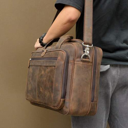 Сумка для ноутбука 17&quot; Buffalo Bags коричневая 7320R – Фото 9