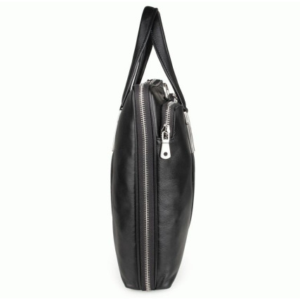 Мужской кожаный портфель Buffalo Bags черный 7326A – Фото 4